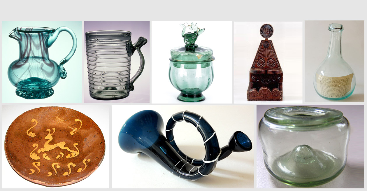 Antique Blown Glass,Pottery & More